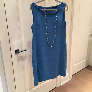 Ellie Tahari , linen shift dress, fully lined